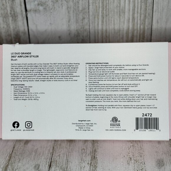 Lange Pink Hair Styling Tool - Picture 3 of 3